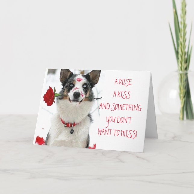 ROSE KISS & SOMETHING U DON'T WANT TO MISS CARD (Front)