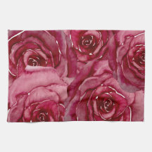 Rose Kitchen Towel #1