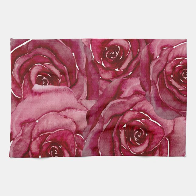 Rose Kitchen Towel #1 (Horizontal)