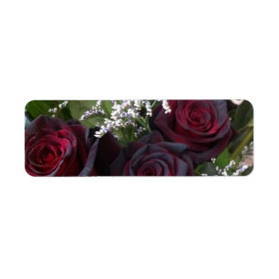 rose label return address label