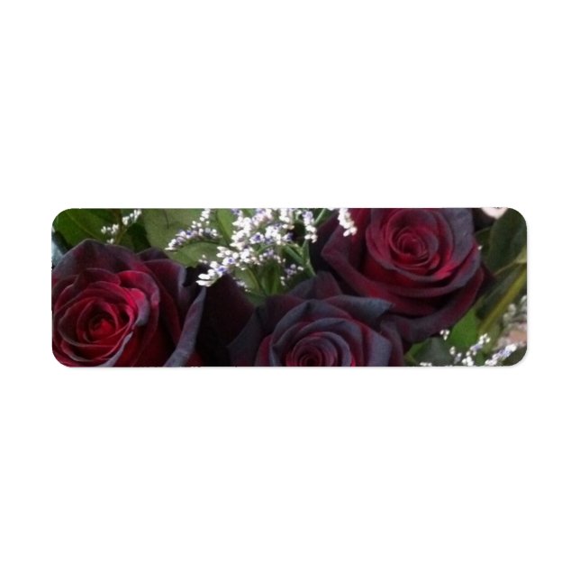 rose label return address label (Front)