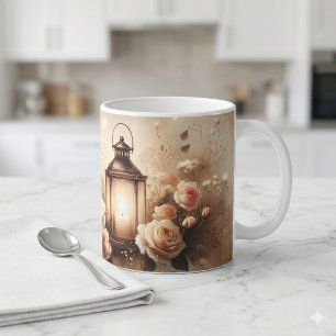 Rose Lantern Glow Bouquet Coffee Mug