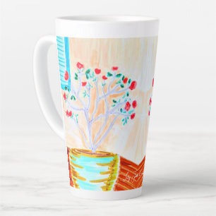 Rose Latte Coffee Mug by Ariella & Lily Designs