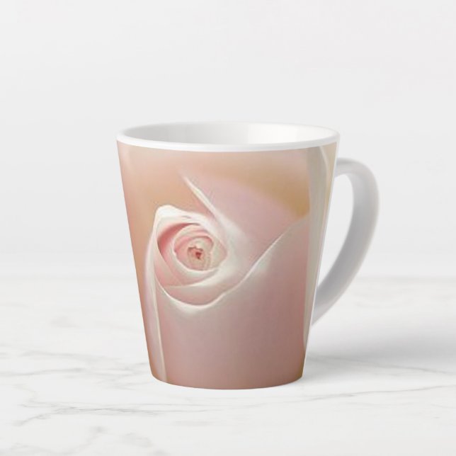 Rose  latte mug (Right Angle)