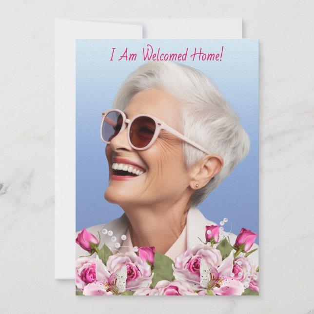 Rose Lily Pearl Pink Funeral Program (Front)