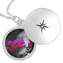 Rose locket with I love You