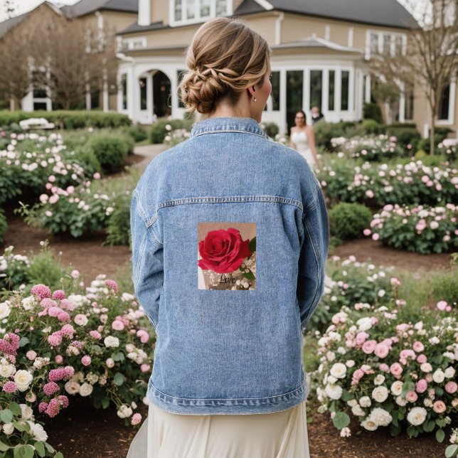 Rose & Love,  Denim Jacket (Wedding Back)