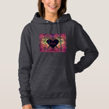Rose Love Design Romance Hoodie