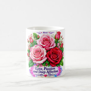 Rose: Love, Passion & Deep Affection Coffee Mug
