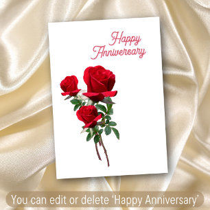 Rose Love Relationships Anniversary All Purpose Card