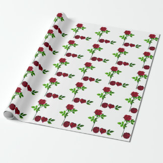 Rose LOVE Wrapping Paper –Hand-Painted Floral Gift