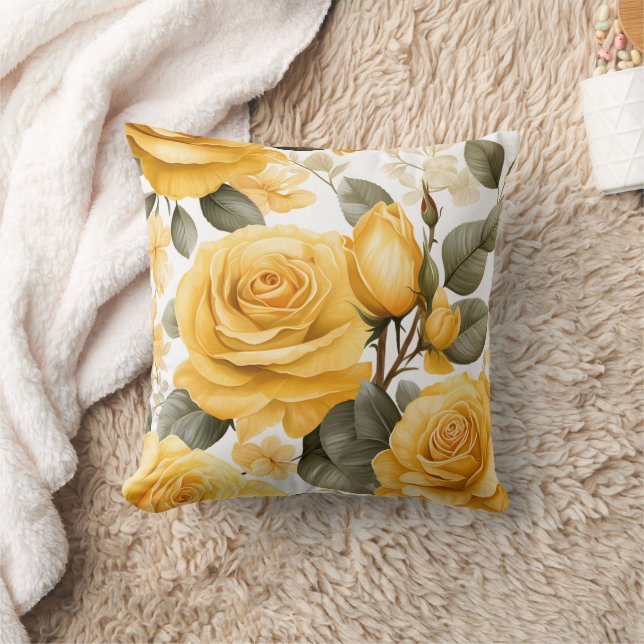 "Rose Lovers Yellow" Cushion (Blanket)