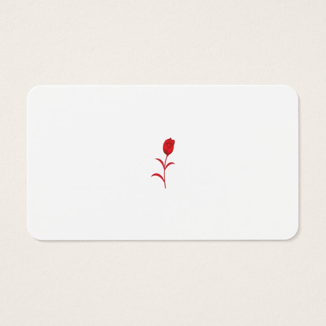 Rose Madder, Lava Red, floral Design (Front)