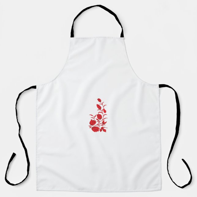 Rose Madder, Thunderbird floral design Apron (Front)