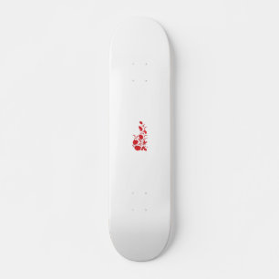 Rose Madder, Thunderbird floral design Skateboard