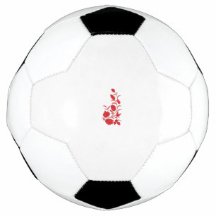 Rose Madder, Thunderbird floral design Soccer Ball