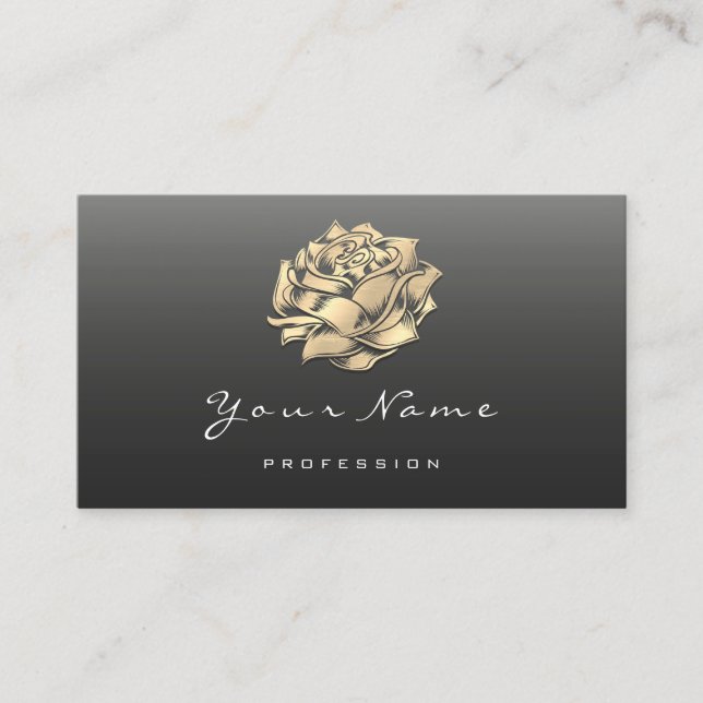 Rose Makeup Artist Eyelash Beauty Studio  Business Card (Front)