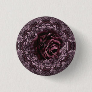Rose Mandala 3 Cm Round Badge