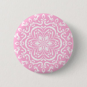 Rose Mandala 6 Cm Round Badge