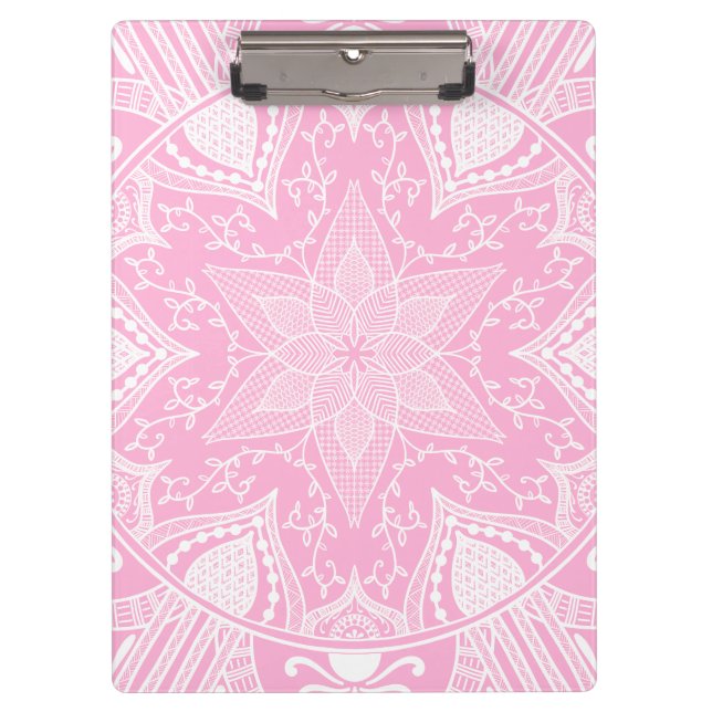 Rose Mandala Clipboard (Front)