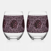 Rose Mandala Drinkware Set