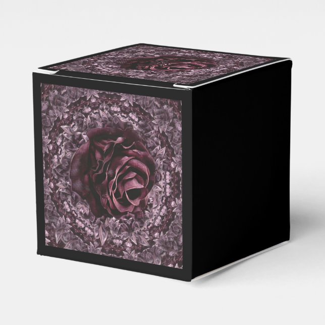 Rose Mandala  Favour Box (Front Side)