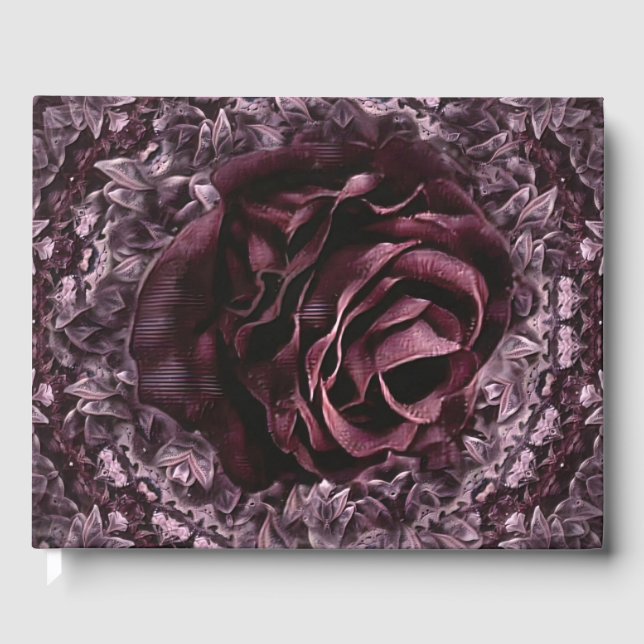 Rose Mandala  Guest Book (Front)