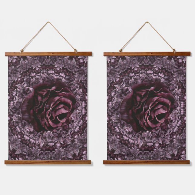Rose Mandala  Hanging Tapestry (Double)