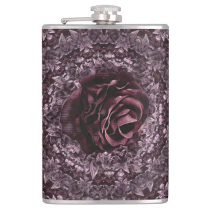 Rose Mandala Hip Flask