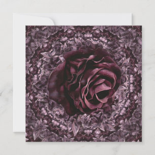 Rose Mandala  Holiday Card