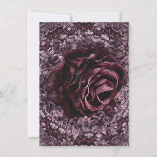 Rose Mandala  Holiday Card