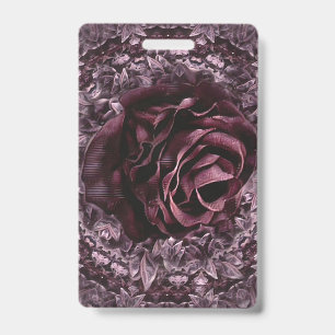 Rose Mandala ID Badge