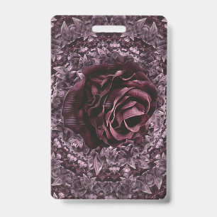 Rose Mandala ID Badge