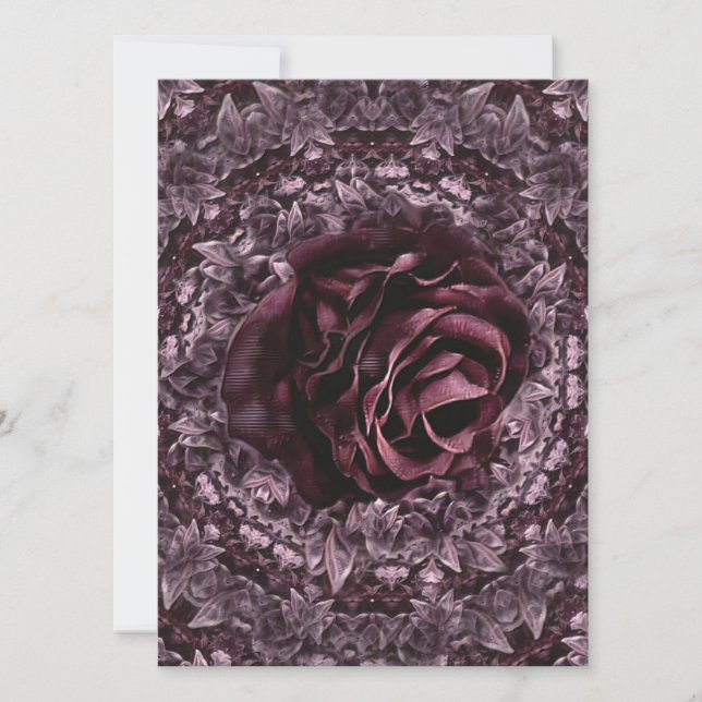 Rose Mandala  Invitation (Front)