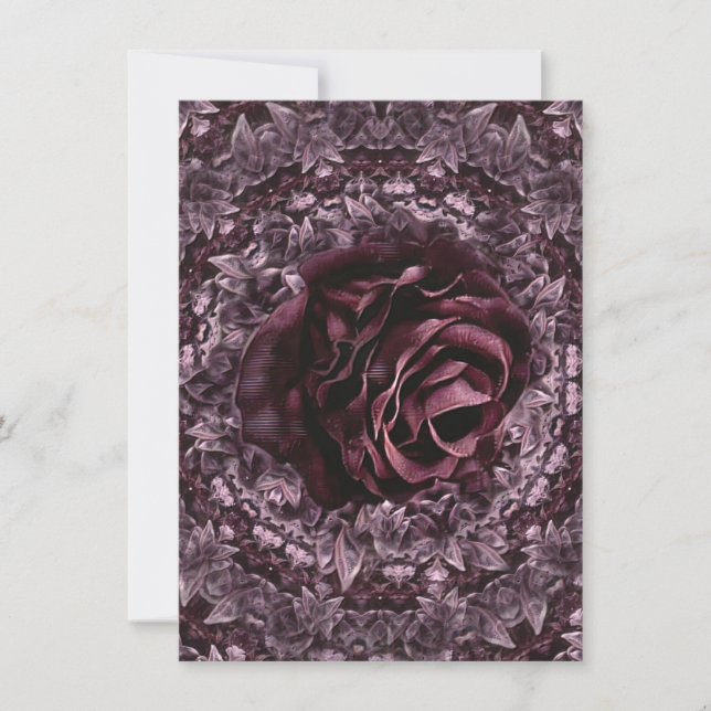 Rose Mandala  Invitation (Front)