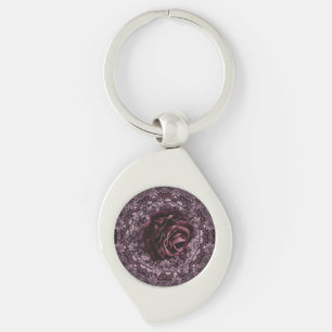 Rose Mandala Key Ring