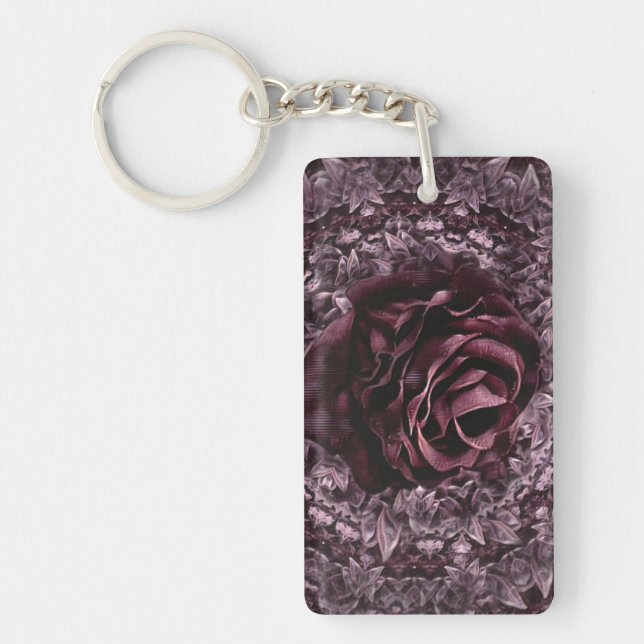 Rose Mandala  Key Ring (Front)