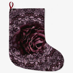 Rose Mandala  Large Christmas Stocking