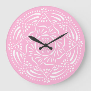 Rose Mandala Large Clock
