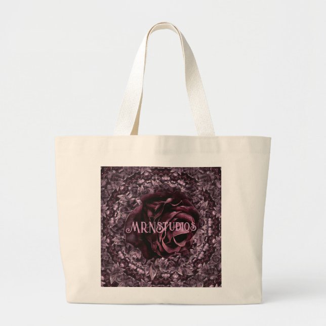 Rose Mandala  Large Tote Bag (Front)