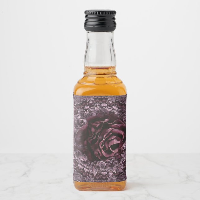 Rose Mandala  Liquor Bottle Label (Front)