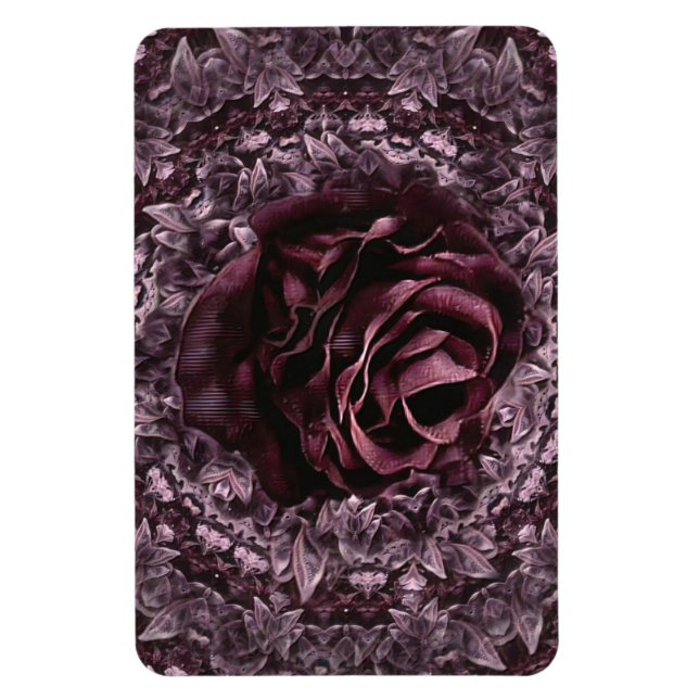 Rose Mandala  Magnet (Vertical)