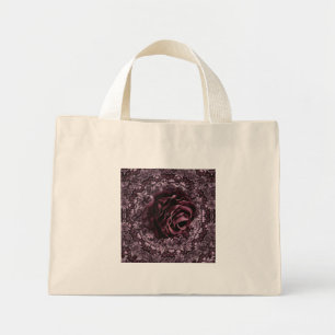 Rose Mandala Mini Tote Bag