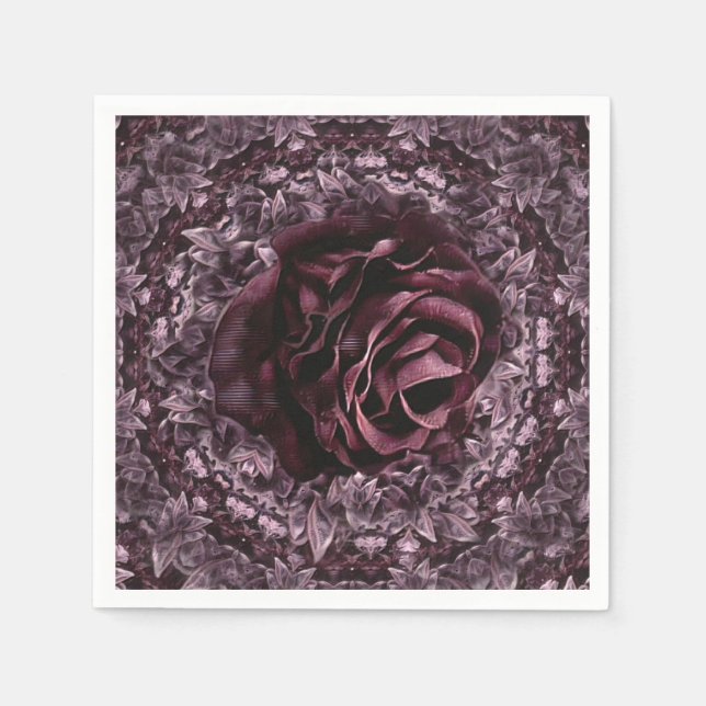 Rose Mandala  Napkin (Front)