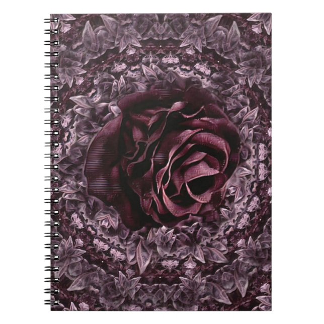Rose Mandala  Notebook (Front)