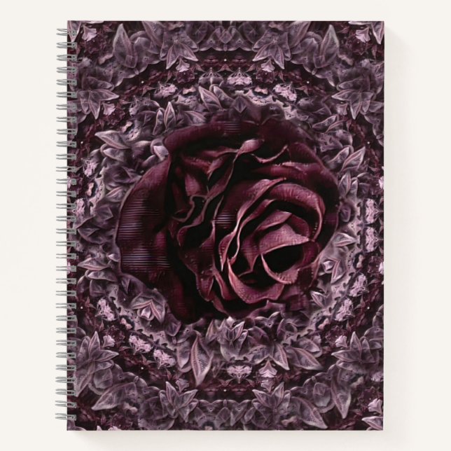 Rose Mandala  Notebook (Front)