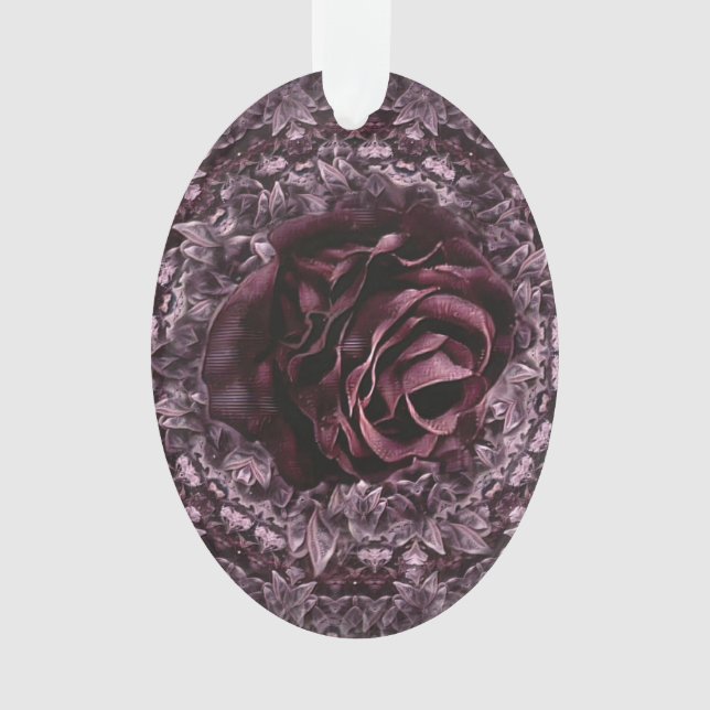 Rose Mandala  Ornament (Front)