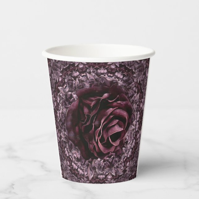 Rose Mandala  Paper Cups (Front)