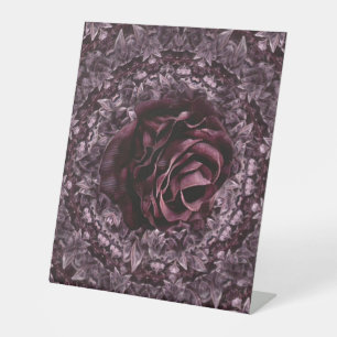Rose Mandala Pedestal Sign
