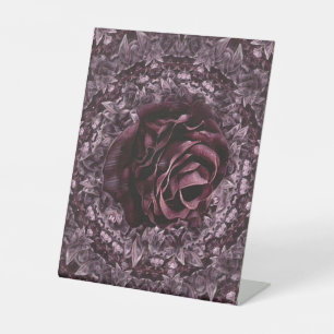 Rose Mandala  Pedestal Sign